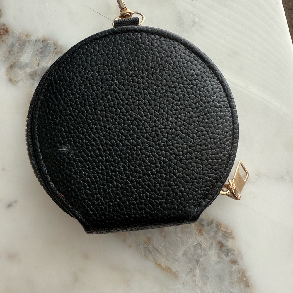 Upcycled Black Pouch Accessory - Picture 3 of 5